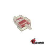 Race Craft Plastic In-Line Fuel Filter (Square)